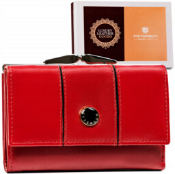 Mały, skórzany portfel damski z systemem RFID -