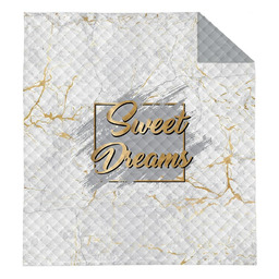Detexpol Narzuta dekoracyjna 170x210 Sweet Dreams biała złota
