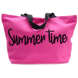 Torba plażowa SUMMER shopperka NEON róż