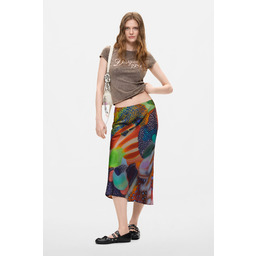 Desigual Wzorzysta spódnica midi