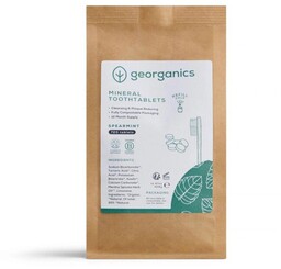 Georganics, naturalne tabletki do mycia zębów Spearmint, 720