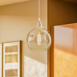 Lampa wisząca szklana Monte Eko-Light, możliwość ściemniania, aluminiowy