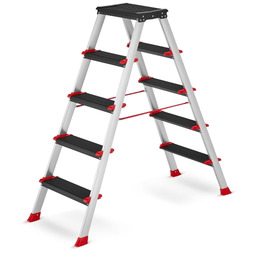 Drabina aluminiowa profesjonalna dwustronna składana HIGHER 2x5 -