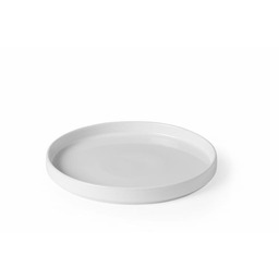 TALERZ Z WYSOKIM RANTEM OSLO 24 cm BIAŁY