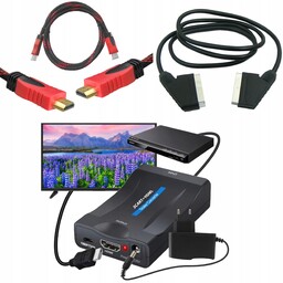Adapter Konwerter Scart Do Na Hdmi Av Euro