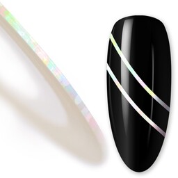 Nitka tasiemka do zdobień laser white krążek Nr