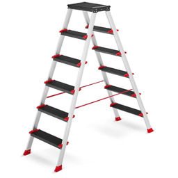 Drabina aluminiowa profesjonalna dwustronna składana HIGHER 2x6 -