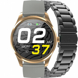 Smartwatch Męski G. Rossi SW012-5 gold/gray dodatkowa Bransoleta