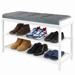 Ławka Szafka Na Buty Z Siedziskiem Tapicerowana Półka