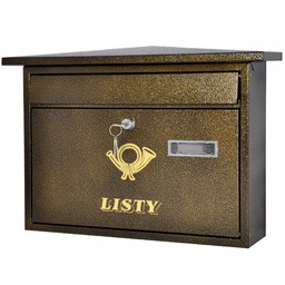 Skrzynka Pocztowa Na Listy Pocztę XXL C4 Brązowa