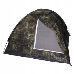 Namiot turystyczny wojskowy kempingowy 3-osobowy Mfh Monodom Flecktarn