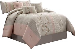 Chezmoi Collection Linnea 7-częściowy zestaw luksusowej pościeli