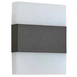 Lindby - Branor LED Ścienna Lampa Ogrodowa Biały/Dark