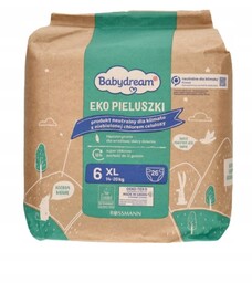 Babydream EKO Naturalne Ekologiczne Pieluchy XL 6 14-20kg