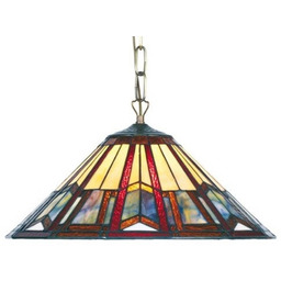 Artistar Lampa wisząca tiffany LILLIE, możliwość ściemniania, multikolor,