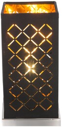Lampa stołowa kwadratowy Clarke 15229T1 Globo tekstylny abażur