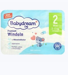 BABYDREAM Premium pieluszki Mini 2, 3-6 kg 36