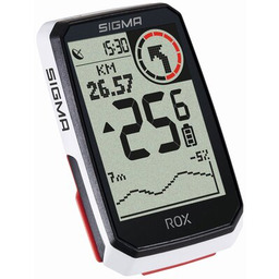 SIGMA Nawigacja rowerowa Rox 4.0 HR Set Biały