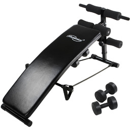 SKŁADANA ŁAWKA TRENINGOWA SKOŚNA ŁAWECZKA DO ĆWICZEŃ MIĘŚNI