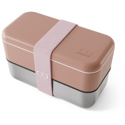 Monbento Sense Original bento lunchbox 1.2L Rose Moka