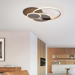 Paul Neuhaus Lampa sufitowa LED Palma, drewno, CCT,