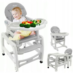 Krzesełko do Karmienia Składane Fotelik dla Dzieci 3w1