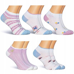 5 x skarpetki bawełniane stopki damskie (rozmiar 35-38)
