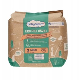 Babydream EKO Naturalne Ekologiczne Pieluchy MIDI 3 5-9kg