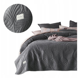 Narzuta kapa na łóżko kanapę welurowa pikowana 240x260