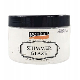 PASTA SHIMMER GLAZE perłowa biała 150ml - Pentart