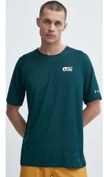 Picture t-shirt sportowy Osborn kolor zielony wzorzysty MTS1077