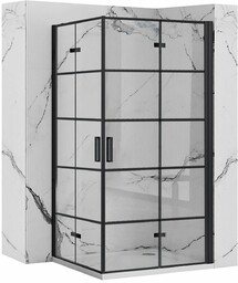 Rea Kabina prysznicowa Rea Molier Black Double 80x90