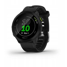 Garmin, Smartwatch sportowy Garmin Forerunner 55 czarny, GPS,