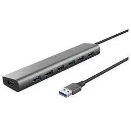 Trust Halyx 7xUSB 3.2 Szary Hub USB