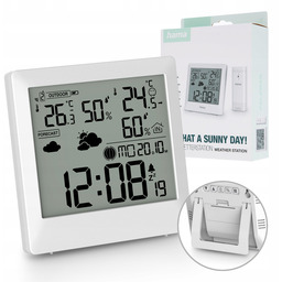 Stacja pogody Hama Palawan termometr higrometr biała