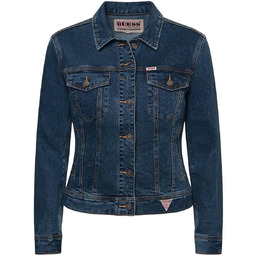 Guess Kurtka Damska Granatowa Przejściowa Jeansowa Guziki Oryginalna