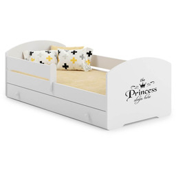 Łóżko dziecięce LUK z szufladą i barierką 70x140