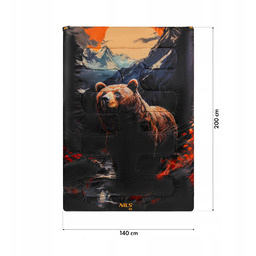 Śpiwór Dwuosobowy Turystyczny Ciepły Kempingowy 3w1 Z Pokrowcem