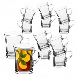 Zestaw kubków z uchem szklanki do kawy herbaty