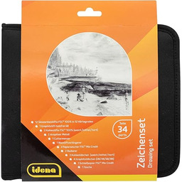 Idena 60065 - Zestaw do rysowania, 34 elementy