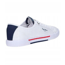 PEPE JEANS MĘSKIE BUTY BIAŁE TRAMPKI NISKIE SZNUROWANE