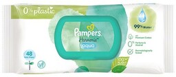 PAMPERS Chusteczki nawilżane harmonie aqua, 48szt. plastic free