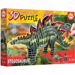 Puzzle 3D, Dinozaury - Stegozaur, 89 el.