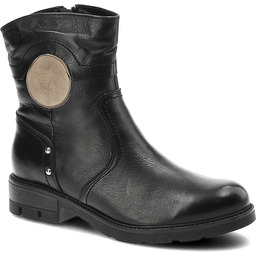 Karino Czarne Botki Damskie Wygodne Buty