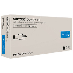 RMM-SANTEXFT - Rękawice lateksowe diagnostyczne, santex powdered (FINGERTIP