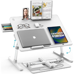 Regulowany stolik pod laptopa Cooper Desk Pro Biały