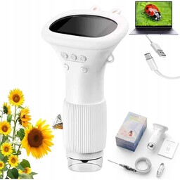 Przenośny Mikroskop Cyfrowy Lupa Dla Dzieci 1000X Edukacyjny