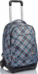Invicta Rolling backpack, NEW Tech TARTAN Wheeled Book