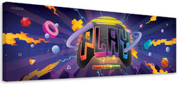 Obraz, Symbole gry neon 150x50