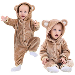 Piżama Onesie Kostium Przebranie Śpiochy Brązowy Miś Niemowlę